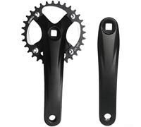 Sistema de brazo de manivela MTB con longitud de 170 mm y interfaz de plato 104BCD para uso de anillo individual doble o triple (32T)