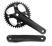 Sistema de brazo de manivela MTB con longitud de 170 mm y interfaz de plato 104BCD para uso de anillo individual doble o triple (38T)