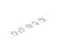 Sistema de cable LED Paulmann Corduo MacLED 5x4,5 W, cromo mate | Kit completo compuesto por transformador, cable y 5 focos LED orientables, para montaje en pared y techo