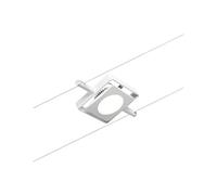 Sistema de cable Paulmann Corduo Spot MacLED 4,5 W 3000 K blanco mate/cromo | Foco individual para montaje en pared y techo, orientable, ideal para estancias con muchos recovecos, 250 lm
