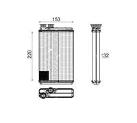 Sistema de calefacción MAHLE AH 195 000P para OE 6448S7 - 6448S7