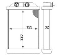 Sistema de calefacción MAHLE AH 220 000S para OE 4B1819031 - 4B1819031C