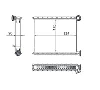 Sistema de calefacción MAHLE AH 269 000S para OE 6448W9 - 6448W9