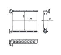 Sistema de calefacción MAHLE AH 272 000S para OE 271153553R - 271153553R