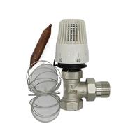 Sistema De Calefacción Por Suelo Radiante Con Ahorro De Energía, Control De 30 A 70 Grados, Válvula Termostática For Radiador, Control Remoto M30 X 1,5, Válvula De Ángel De 2 Vías.(DN20)