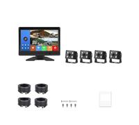Sistema de cámara de respaldo for vehículo AHD 1080P de 10,1" y 4 canales, compatible con MP5 DVR for camiones, autobuses y furgonetas, monitor de estacionamiento en reversa con visión nocturna Starli