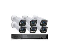 Sistema De Cámara De Seguridad 4K 8MP PoE, Lente De Enfoque Automático, Lente De 2,8-10mm, Zoom 4X, Kit De Cámaras De Vigilancia Vedio, Conjunto For Exteriores(2T,8CH Nvr 6 Pcs 4K CAM)