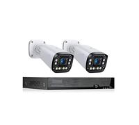Sistema De Cámara De Seguridad 4K 8MP PoE, Lente De Enfoque Automático, Lente De 2,8-10mm, Zoom 4X, Kit De Cámaras De Vigilancia Vedio, Conjunto For Exteriores(4T,8CH Nvr 2 Pcs 4K CAM)