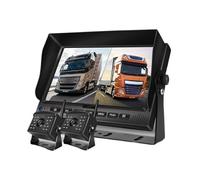 Sistema de cámara inalámbrica Digital para camiones pesados 1080P con grabadora DVR de 4 canales y 7 pulgadas cámara de seguridad para vehículos de respaldo inverso(2CAM)