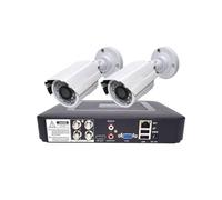 Sistema de cámaras de seguridad CCTV DVR de 4 canales, 2 uds., cámaras 1080P, 2MP, videovigilancia, 4 canales, 5 en 1, DVR infrarrojo AHD 1200, Kit de de seguridad for cámara de televisión(2Metal came