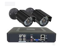 Sistema de cámaras de seguridad De cámaras de seguridad 1080P grabadora CCTV 4CH DVR 2PS AHD analógico Visión Nocturna exterior acceso remoto conjunto de videovigilancia for el hogar(1080P AHD Camera