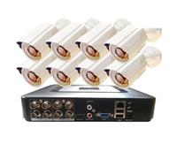 Sistema de cámaras de seguridad De cámaras de seguridad CCTV Kits analógicos AHD grabadora DVR de 8/4 canales 8 Uds opciones 2MP 1080P Bullet Metal Video vigilancia(2T)