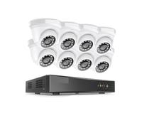 Sistema de cámaras de seguridad de videovigilancia HD de 8 canales, 2MP, H.265 + 5 en 1, 5MP, DVR, 4X, 8X, 1080P, domo, cámaras de seguridad impermeables for exteriores, CCTV(NONE,8PCS Cameras)