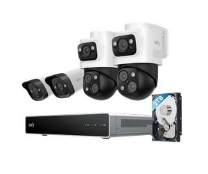 Sistema de cámaras de seguridad eufy PoE NVR S4, 2 cámaras bullet PTZ, 2 cámaras bullet