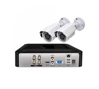 Sistema de cámaras de seguridad Kit de cámara de vigilancia Full HD, 4 canales, 1080P, AHD, DVR, Cable de 18M con visión nocturna infrarroja HD, alarma impermeable, conjunto de cámara de seguridad Cct
