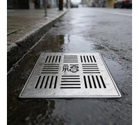 Sistema de canal de drenaje con rejilla para patios aceras y pasarelas. Cubierta de drenaje de agua de lluvia personalizable (40 x 30 cm). Solución eficaz de gestión del agua