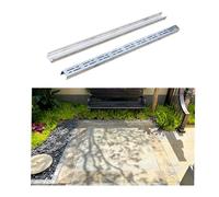 Sistema de canal de drenaje resistente con junta para patios al aire libre, calzadas, garajes y baños, 2 m, 8,9 cm x