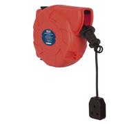 Sistema De Carrete De Cable Retráctil 10m 1 x 230V Toma | CRM101 Sealey Nuevo