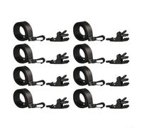 Sistema de cinturón de carrete de cubierta solar resistente con cinta de nailon flexible para un uso duradero en mecanismos de rodadura de piscinas (abrazadera 8 + cuerda 8)