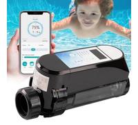 Sistema de cloración de piscina de agua salada, sistema electrolítico de piscina de agua salada con control remoto y panel digital inteligente, salida de 8 g/h para piscinas