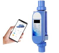 Sistema de clorador de piscina de agua salada con Wi-Fi y control de aplicación, panel digital inteligente para un fácil mantenimiento, ideal para piscinas grandes de hasta 22,000 galones