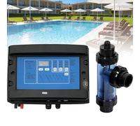 Sistema de clorador de sal para piscina con salida de cloro ajustable para una desinfección eficiente del agua