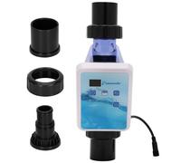 Sistema de cloro de agua salada para piscinas sobre el suelo de hasta 1,2000 galones, clorador de sal de celda de titanio de EE. UU., con panel de control LED, 2 años de garantía