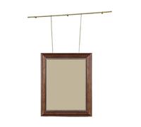Sistema de colgado de cuadros Clip-Rail Gallery, Kit de riel for colgar cuadros galería arte con clavos, varilla latón for montaje en pared, 50-220cm(180cm/70.8in/6ft)