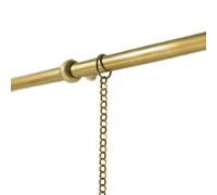 Sistema de colgado de cuadros Clip-Rail Gallery, La pista de cobre amarillo la galería las ilustraciones del sistema ejecución carril imagen con el oro encadena tamaños múltiples(50cm/19.6in/1.6ft)