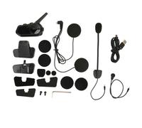 Sistema de comunicación Bluetooth para motocicletas, intercomunicador inalámbrico multiusuario con reducción de ruido CVC, audio estéreo, comando