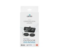 Cardo Sistema de comunicación para Casco PACKTALK Outdoor, Ideal para esquí, Snowboard y Ciclismo (Negro, Doble)