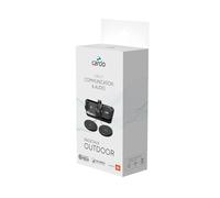 Cardo Sistema de comunicación para Casco PACKTALK Outdoor, Ideal para esquí, Snowboard y Ciclismo (Negro, Paquete Individual)