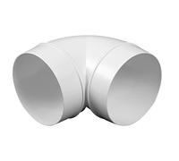 Sistema de conducto de tubo de 90 grados, 150 mm, tubo redondo curvado, conector para ventilación y acoplador, adaptador KO150-23