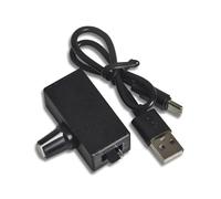 Sistema de control de velocidad del ventilador para computadora, adaptador USB a 4 pines con cable divisor de 8 W de potencia para controlador de velocidad de ventilador PWM de 5 V a 12 V