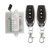 Sistema de control remoto de actuador lineal, interruptor controlador de motor inalámbrico RF de 433 MHz, CC 8-36 V 10 A, botón momentáneo para motores de avance y marcha atrás