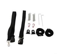 Sistema de correa resistente para toldo RV tipo S, color negro, kit de fijación de correa de tormenta con instalación deslizante directa