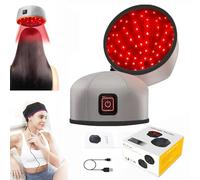 Sistema De Crecimiento Del Cabello Terapia De Luz Roja Tratamiento De Pérdida De Cabello Gorra De Cuidado Del Cabello,Terapia de luz infrarroja for Adelgazar el Cabello. (plata)