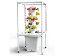 Sistema de Cultivo hidropónico, Torre hidropónica Vertical con luz LED temporizada, Kit de germinación de macetero de jardín Inteligente, Kit de Cultivo aeropónico con Bomba ( Tamaño : 30 holes )