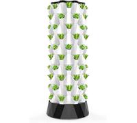 Sistema de cultivo hidropónico, torre vertical aeropónica para jardín interior con luces LED de crecimiento, kit completo de jardín de hierbas acuapónicas
