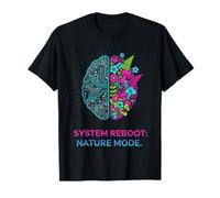 Sistema de desintoxicación de dopamina Digital reinicia Bienestar de la Naturaleza Camiseta