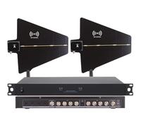 Sistema de distribución de energía de antena, amplificador de señal de micrófono inalámbrico, 8 puertos de entrada/salida, rango de frecuencia de 450-950 MHz para actuaciones en escenarios de boda