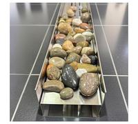 Sistema de Drenaje Lineal del Foso, Canaleta Desague con Rejilla, Desagüe de Canal con Rejilla de Acero Inoxidable, Coladores de Agua de Lluvia for Jardín Gara(H20*W10CM/H7.87*W3.94IN)