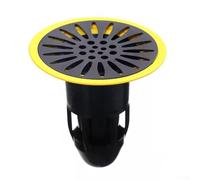 Sistema de drenaje núcleo interior con activación de sello magnético, anillo de contacto TPR, cuerpo principal ABS y captura de desechos de malla para uso en interiores (negro)