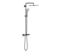 Sistema de ducha con batería termostática hard graphite cepillado E