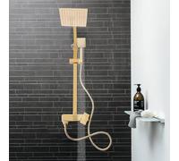 Sistema de ducha de acero inoxidable, juego de ducha de lluvia, juego de ducha de lluvia, juego de ducha con cabezal de ducha de lluvia, cabezal de ducha de mano, palanca, grifo, manguera de baño