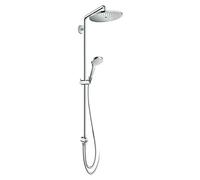 Sistema de ducha (Distancia entre orificios: 104,8 cm, Número de tipos de chorro: 3 ud., Cromo)