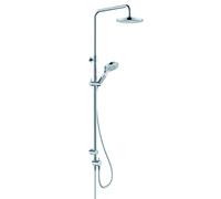 Sistema de ducha doble con termostato KLUDI DIVE, limpieza rápida de la cal, cromo, 6908005-00