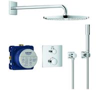 Sistema de ducha oculta Grohe Grohtherm con Rainshower Cosmopolitan 310, desviador integrado de 2 vías, 2 consumidores, cromo, 34730000
