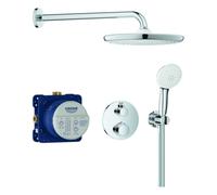 Sistema de ducha Grohe Grohtherm, juego completo in uerpo de instalación empotrado, Tempesta 250 Rainshower y Tempesta 110 ducha de mano., 34872000