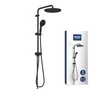 Grohe Vitalio Start System conjunto de ducha a pared con rociador con efecto lluvia negro 266802431